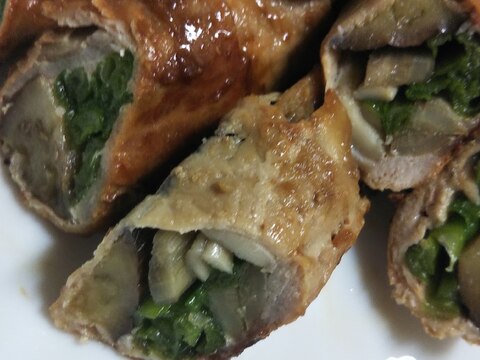 残り物野菜の肉巻き